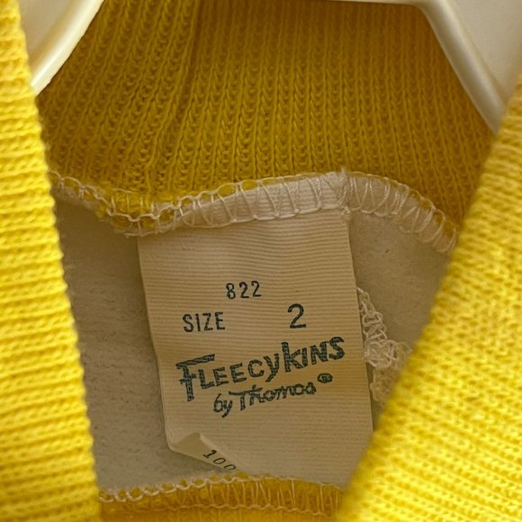 Vintage Thomas Fleecykins Kids Size 2 Months 1980 Lake Placid Kids Sweatshirt - Picture 4 of 4